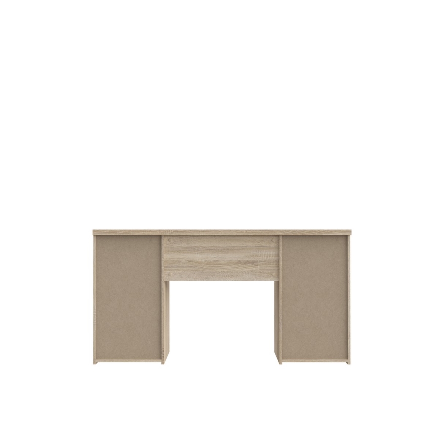 Schreibtisch ARENO, weiß/Sonoma-Eiche