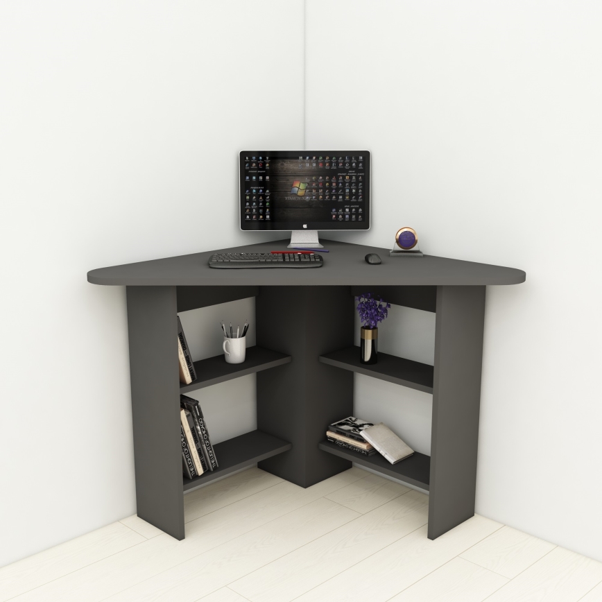 Schreibtisch CORNER 73,8x80 cm anthrazit