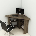 Schreibtisch CORNER 73,8x80 cm braun