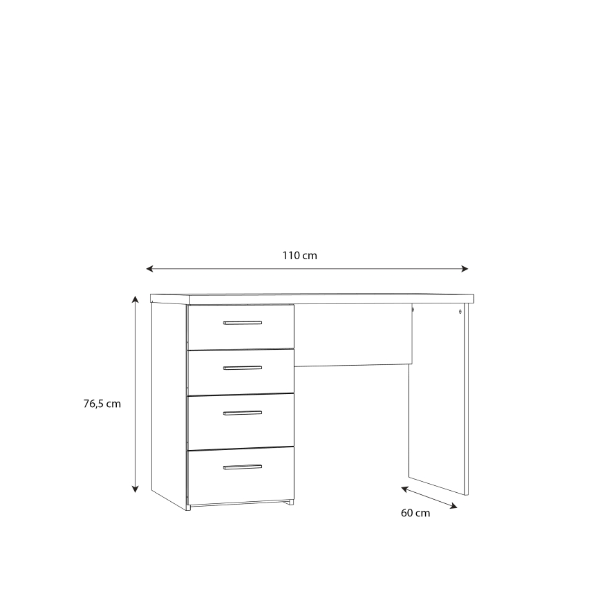 Schreibtisch GINO weiß