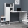 Schreibtisch mit Regal IRMAK 119x138,6 cm weiß