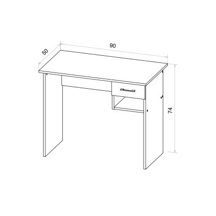 Schreibtisch RICO 90x50 cm Artisan-Eiche