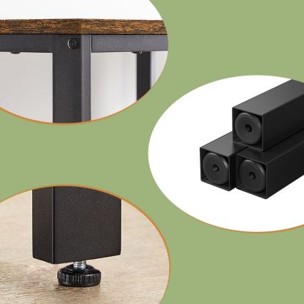 Schreibtisch SOLEA braun/schwarz