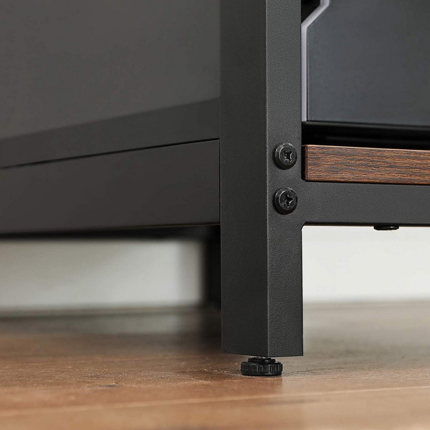 Schreibtisch SOLEA braun/schwarz