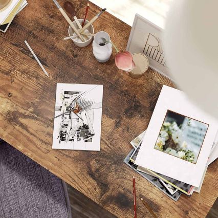 Schreibtisch SOLEA braun/schwarz