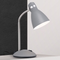 Schreibtischlampe SCHOOL 1xE27/40W/230V grau/mattchrom
