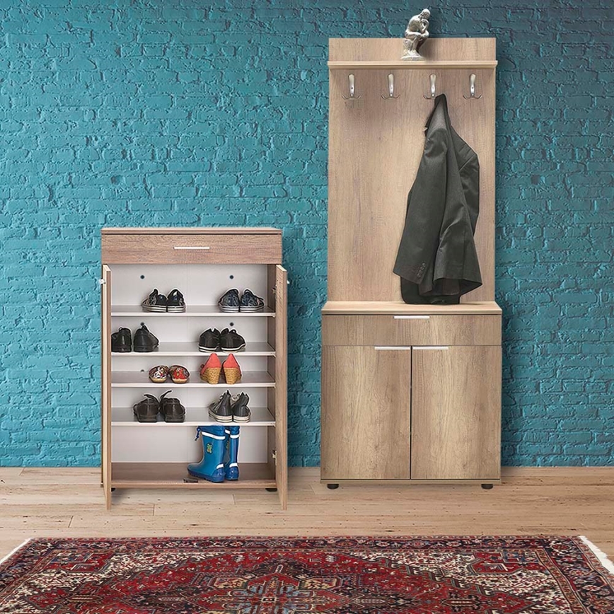 Schuhschrank 108x73 cm braun