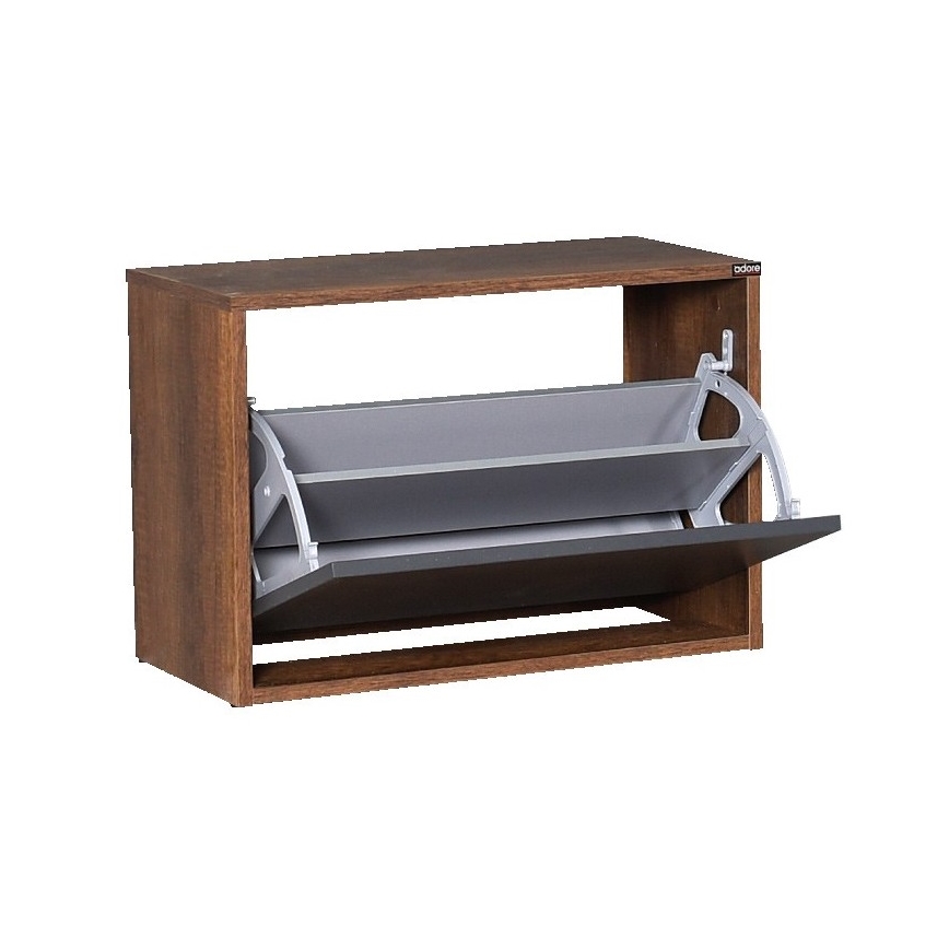 Schuhschrank 42x60 cm braun/anthrazit