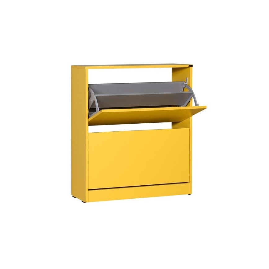 Schuhschrank 84x73 cm gelb