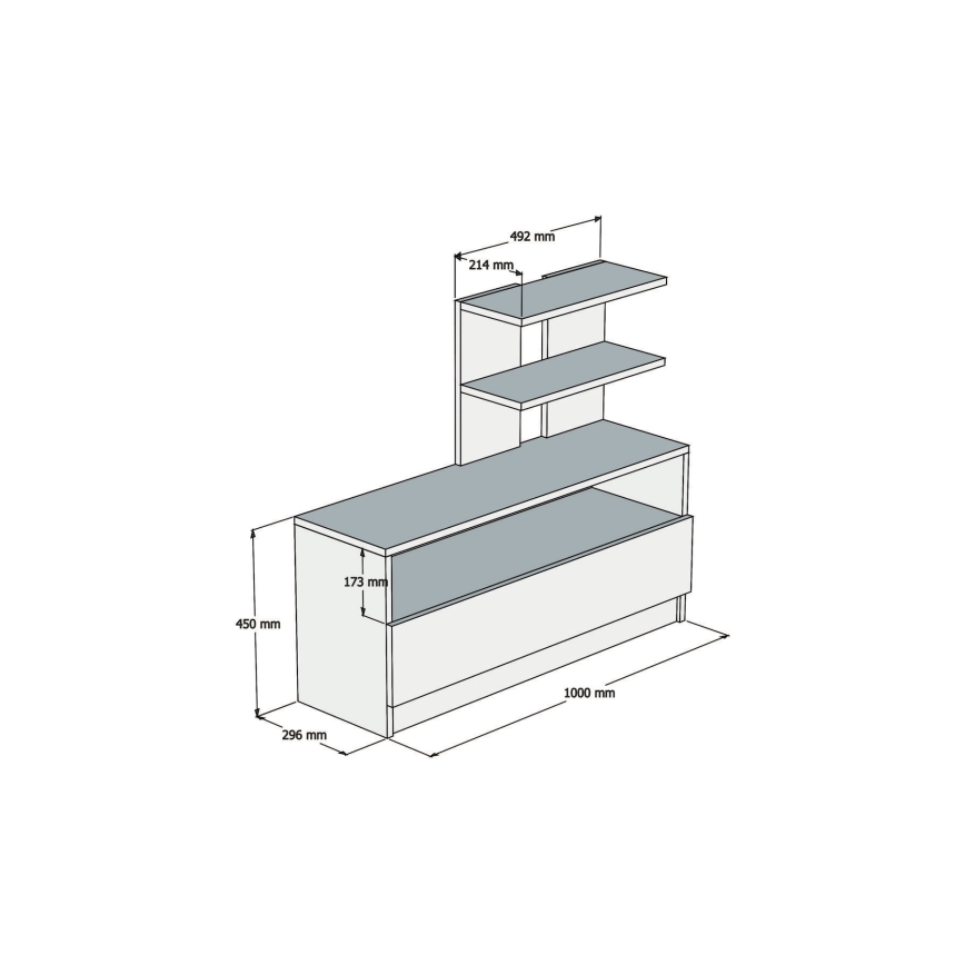 Schuhschrank AIRY 45x100 cm braun