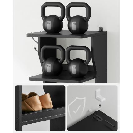 Schuhschrank BOTARO schwarz