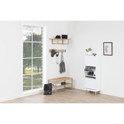 Schuhschrank CARLY mit 3 Schubladen, weiß