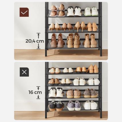 Schuhschrank DAVOR braun/schwarz