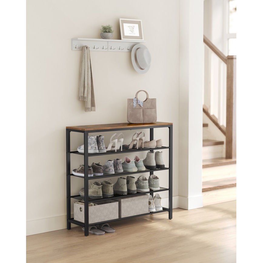 Schuhschrank DAVOR braun/schwarz