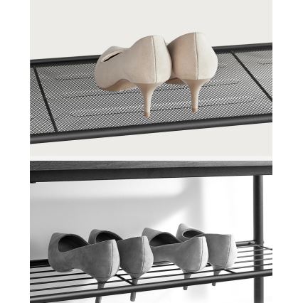 Schuhschrank DAVOR braun/schwarz