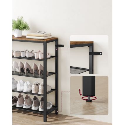 Schuhschrank DAVOR braun/schwarz