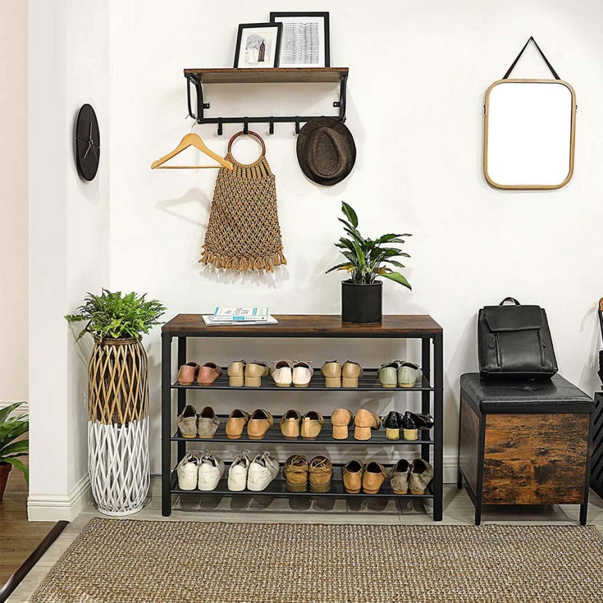 Schuhschrank DAVOR braun/schwarz