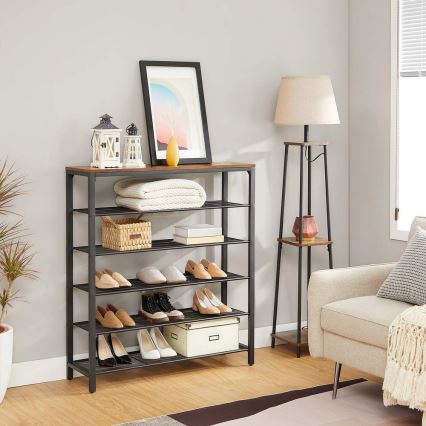 Schuhschrank DAVOR braun/schwarz