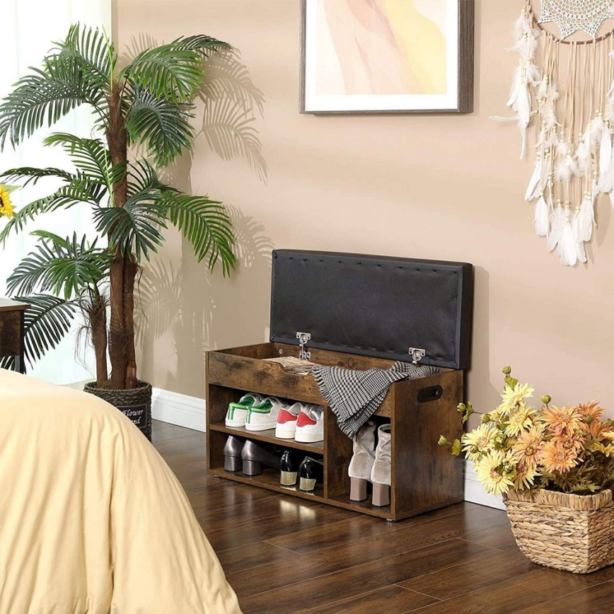 Schuhschrank DAVOR braun/schwarz