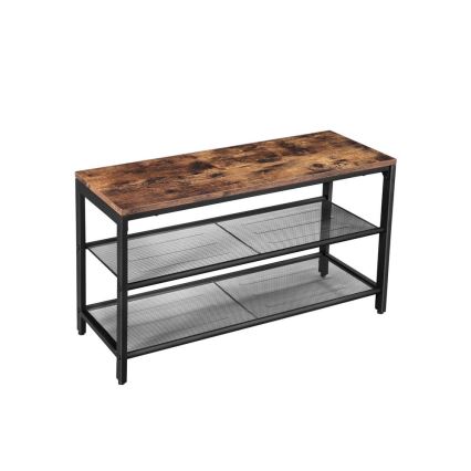 Schuhschrank DAVOR braun/schwarz