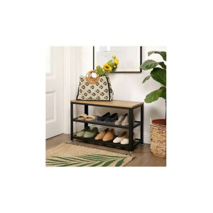 Schuhschrank DAVOR braun/schwarz