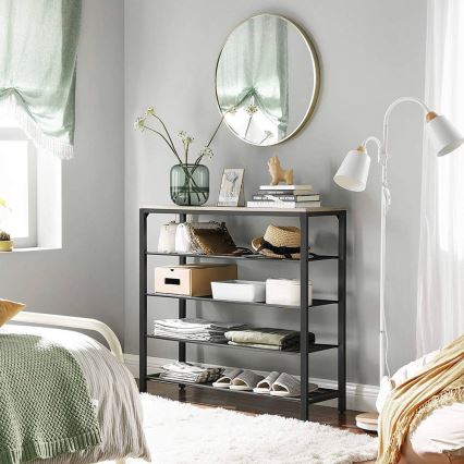 Schuhschrank DAVOR grau/schwarz