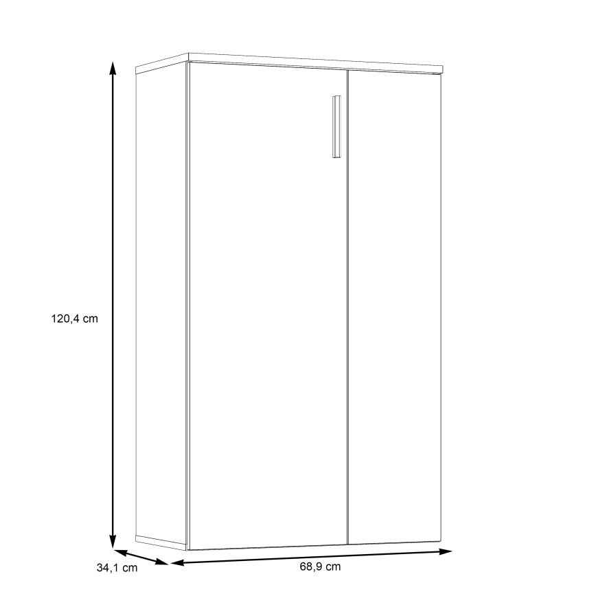 Schuhschrank ETON braun/anthrazit