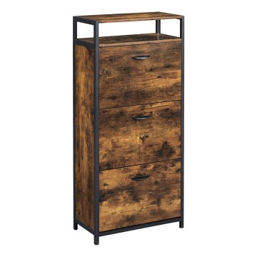 Schuhschrank FIRA braun/schwarz