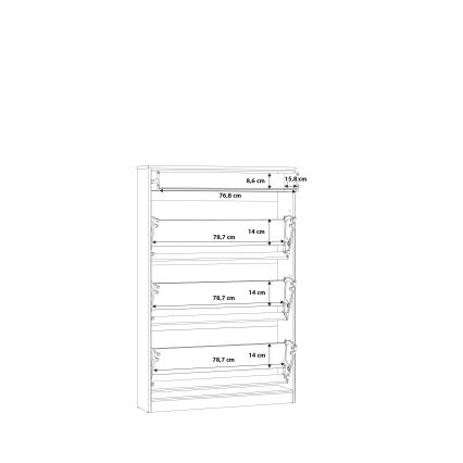 Schuhschrank KAVI Artisan-Eiche