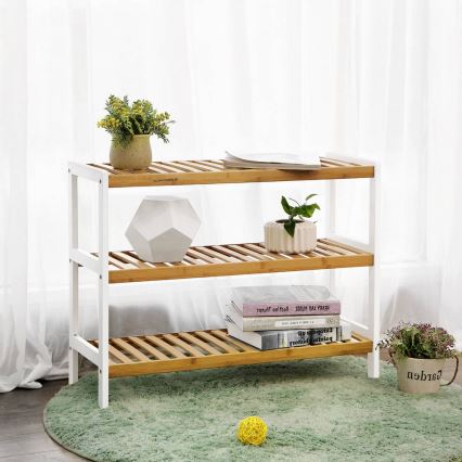 Schuhschrank MATE Braun/Weiß