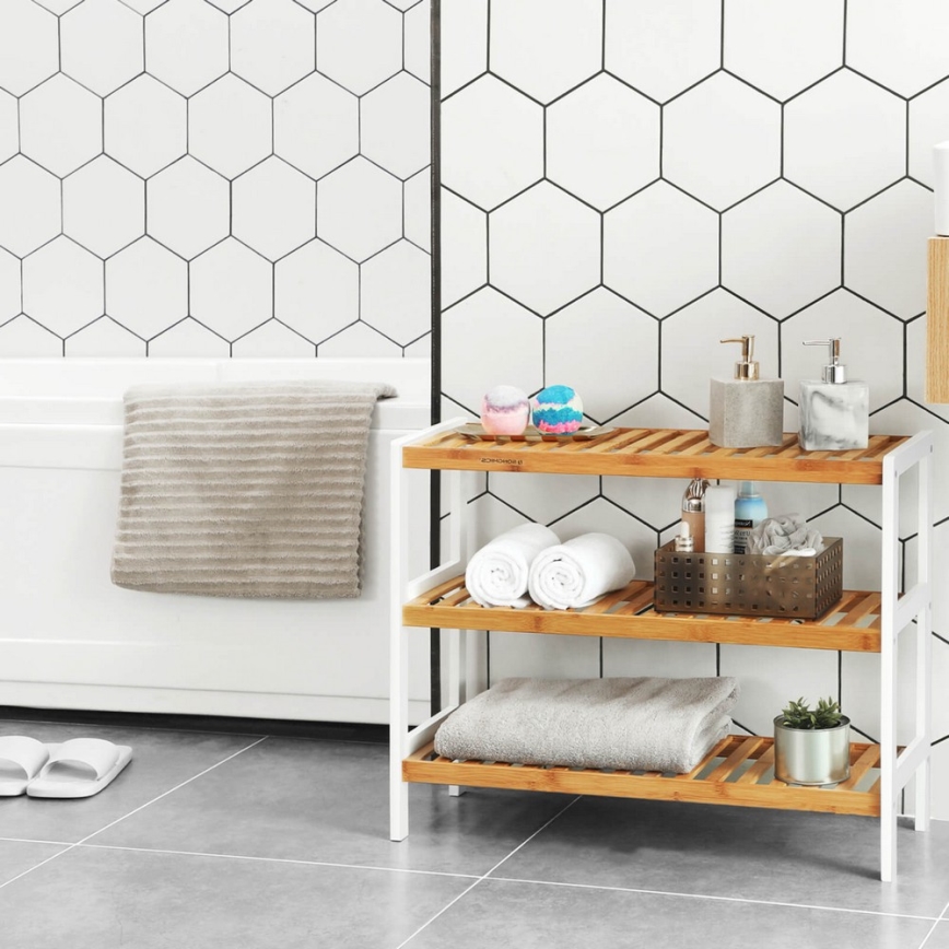 Schuhschrank MATE Braun/Weiß