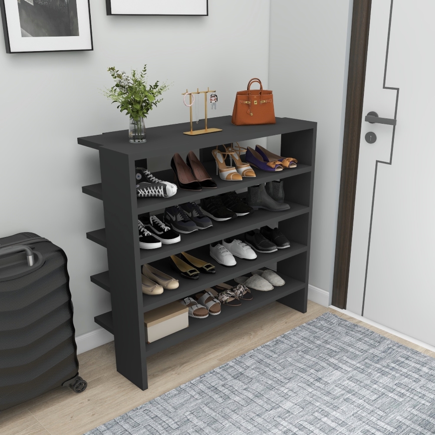 Schuhschrank SARGEL 72x75,6 cm anthrazit