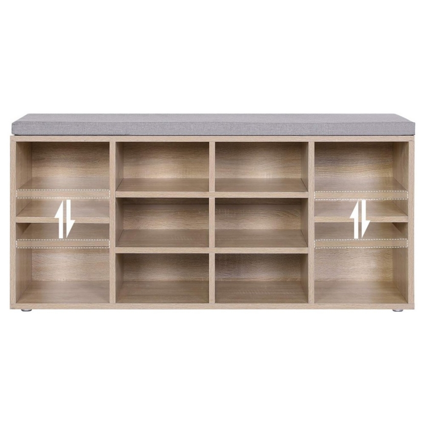 Schuhschrank VOREN braun/grau