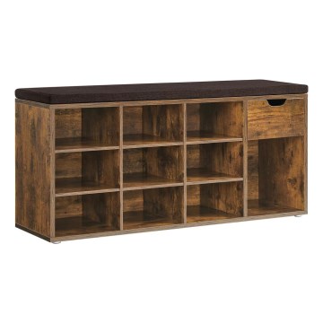 Schuhschrank VOREN braun/schwarz