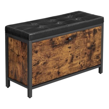 Schuhschrank VOREN braun/schwarz