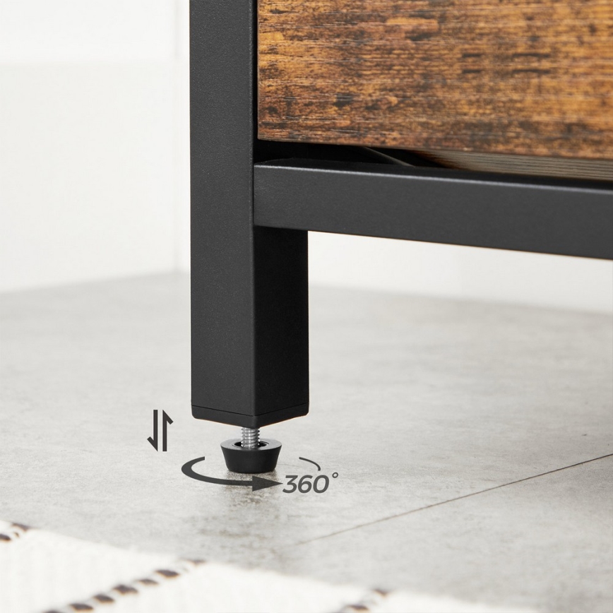 Schuhschrank VOREN braun/schwarz