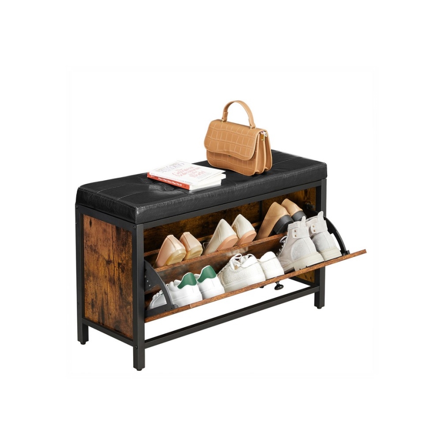 Schuhschrank VOREN braun/schwarz