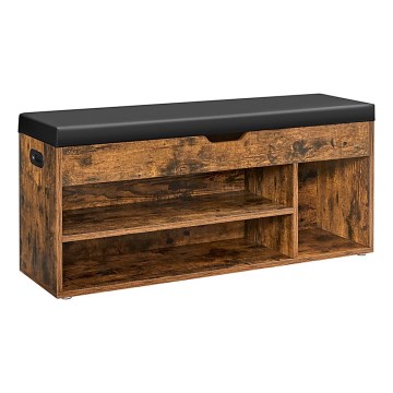 Schuhschrank VOREN braun/schwarz