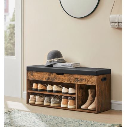 Schuhschrank VOREN braun/schwarz