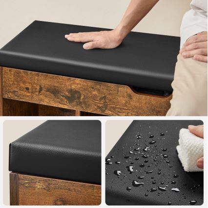 Schuhschrank VOREN braun/schwarz