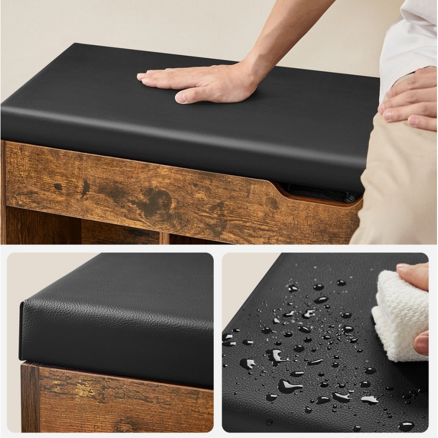 Schuhschrank VOREN braun/schwarz