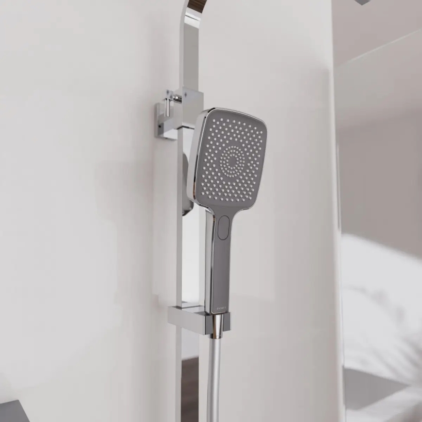 Schütte 60531 - Duschset mit Thermostatarmatur OCEAN, Hochglanzchrom/Anthrazit