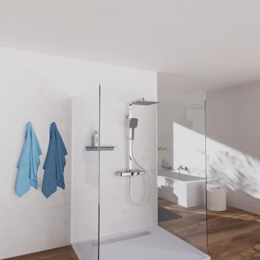 Schütte 60531 - Duschset mit Thermostatarmatur OCEAN, Hochglanzchrom/Anthrazit