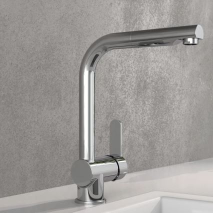 Schütte 79700 - Spültischarmatur mit ausziehbarer Brause LONDON, hochglanzverchromt