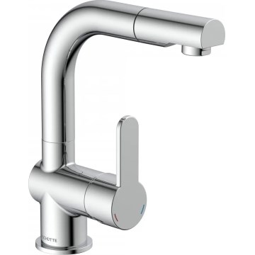 Schütte 79710 - Spültischarmatur LONDON mit ausziehbarer Brause, glänzender Chrom