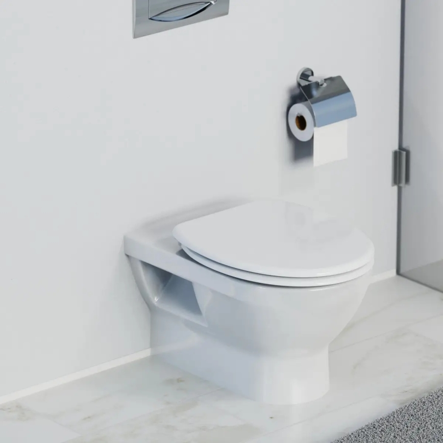 Schütte 82100-A - WC-Sitz WHITE, SoftClose, Duroplast