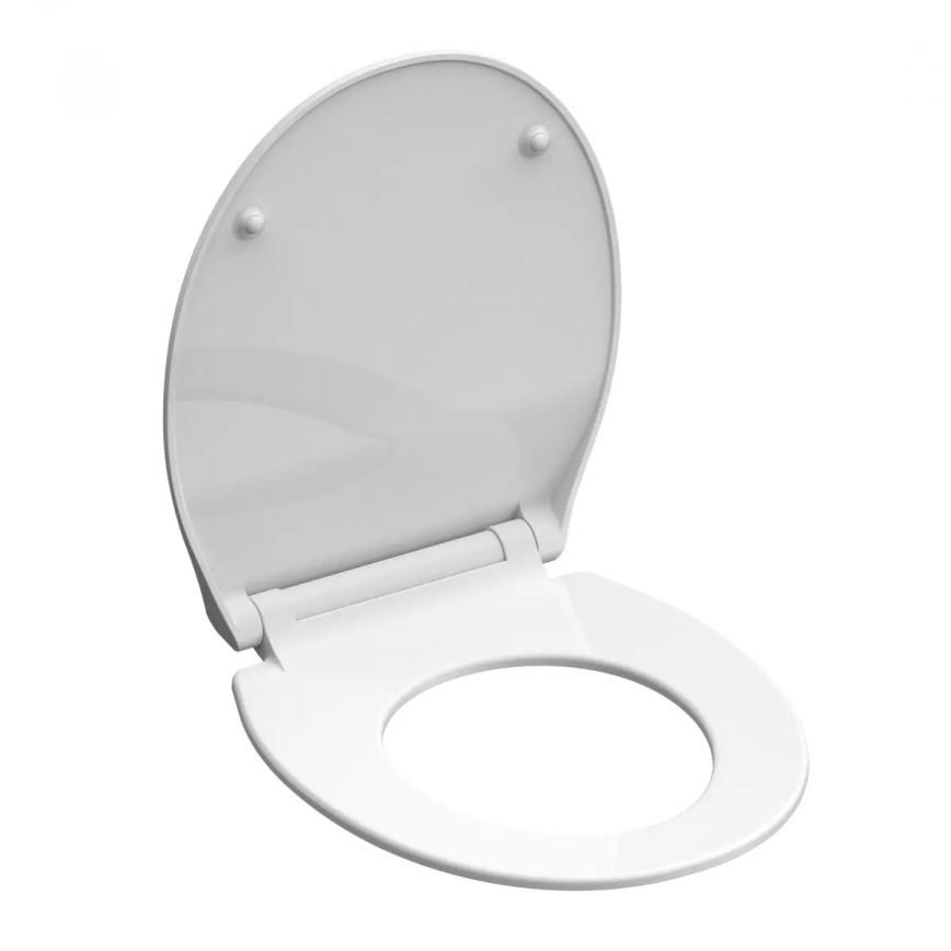 Schütte 82700 - Toilettensitz SLIM WHITE mit SoftClose, Duroplast