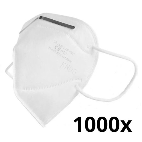 Schutzausrüstung - Atemschutzmaske FFP2 NR (KN95) CE - DEKRA-Test 1.000 Stück