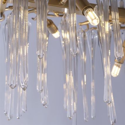 Searchlight - Hängeleuchte an Kabel HERITAGE 10xG9/33W/230V