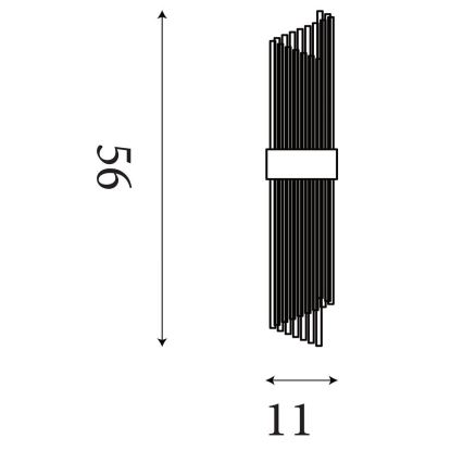 Searchlight - Wandleuchte LARA 2xE14/60W/230V